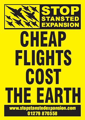 Cheap Flights Cost the Earth SSE Poster